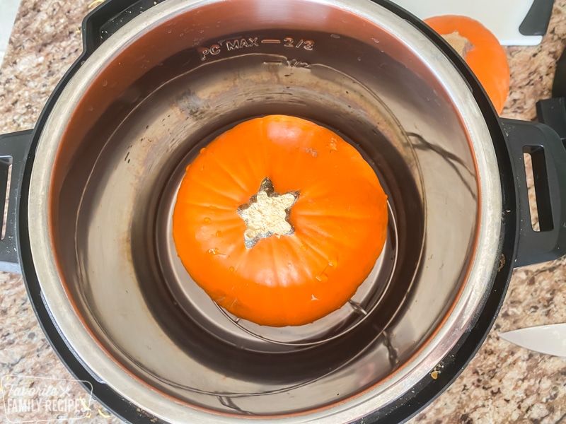 Small pumpkin in an Instant Pot