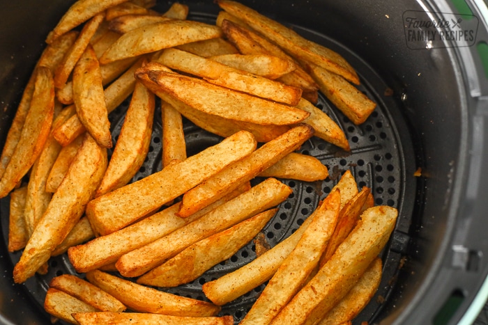 Cooked Fries in air fryer