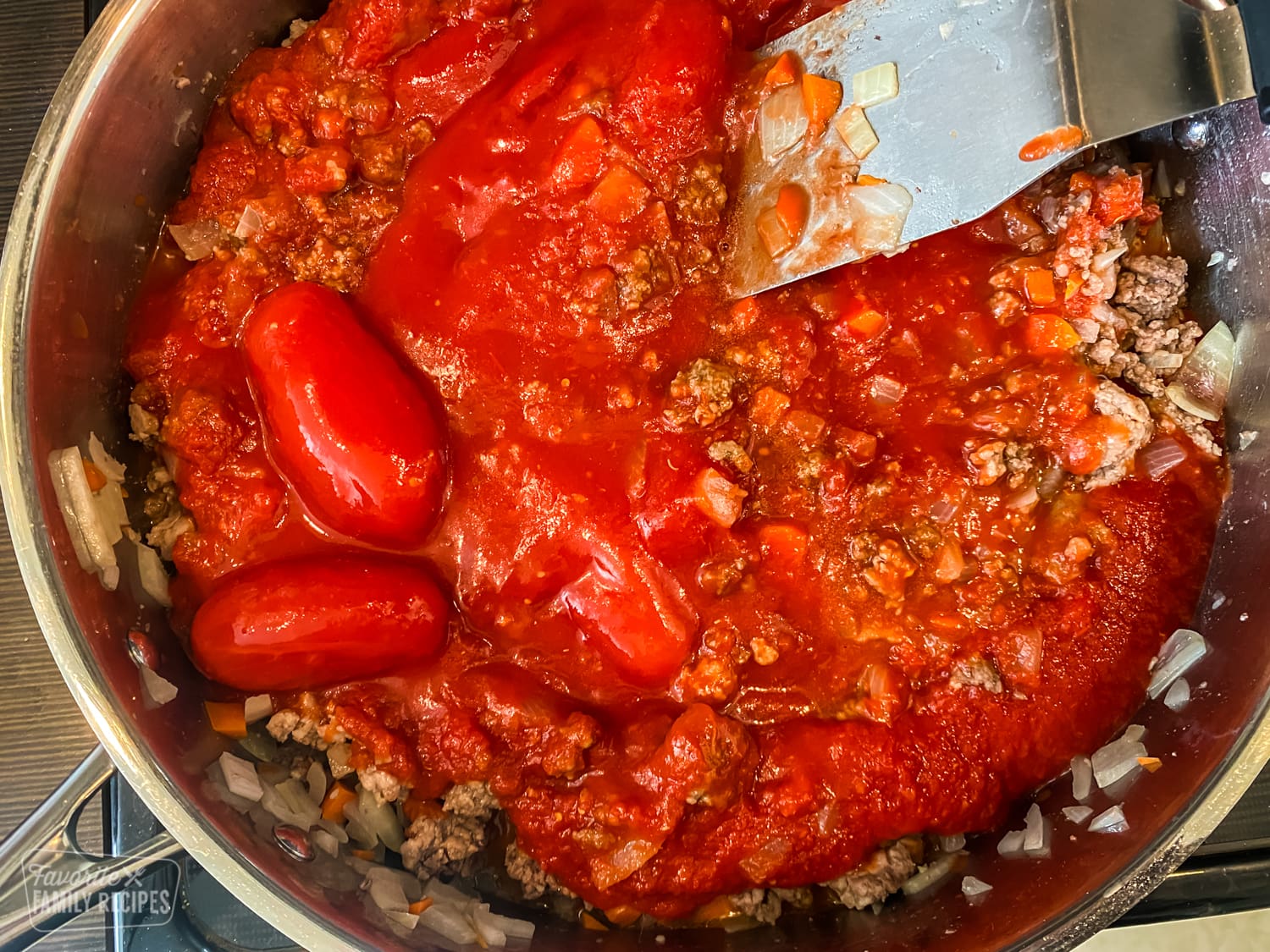 San marzano tomatoes in spaghetti sauce