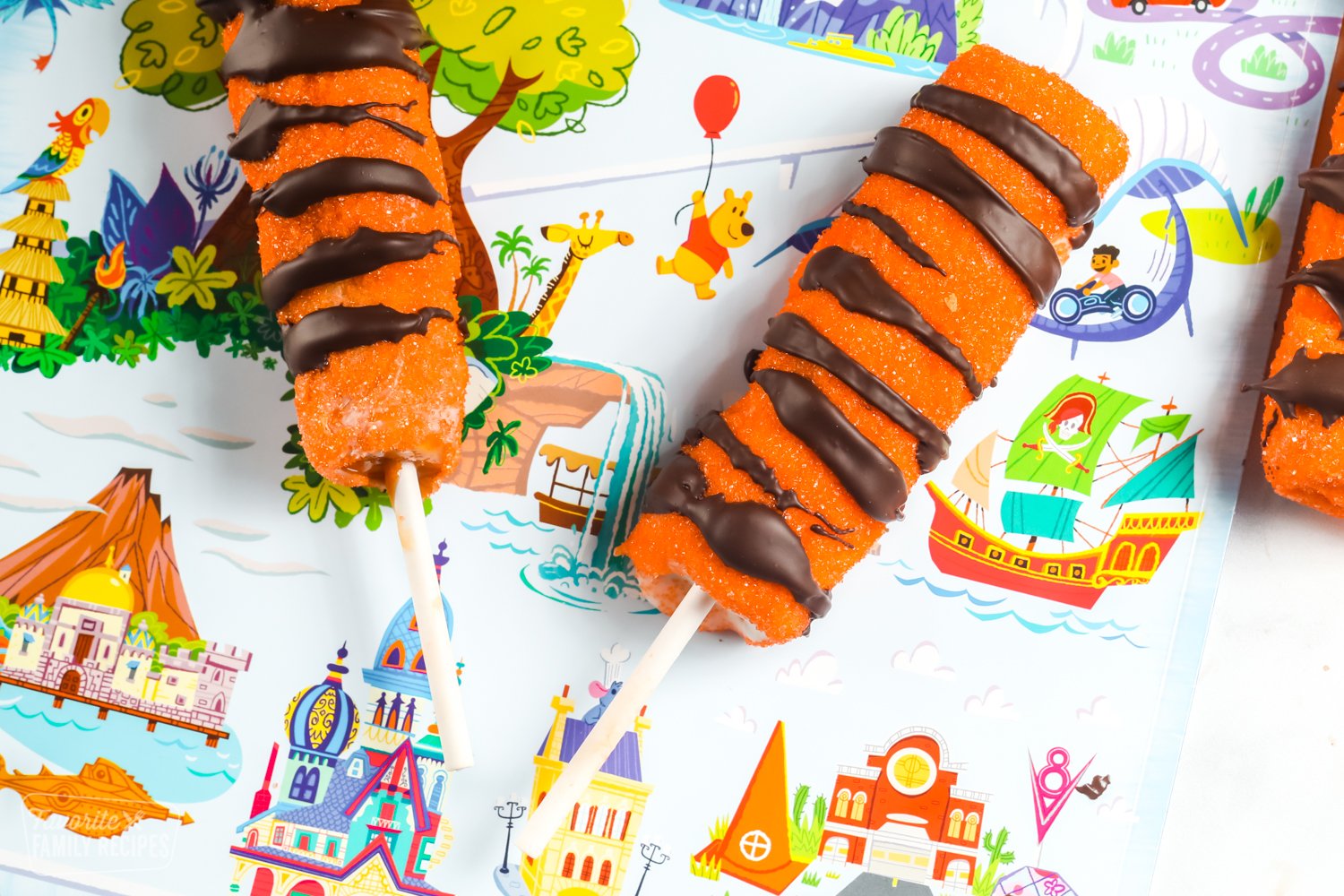 Tigger tails on a Disneyland placemat