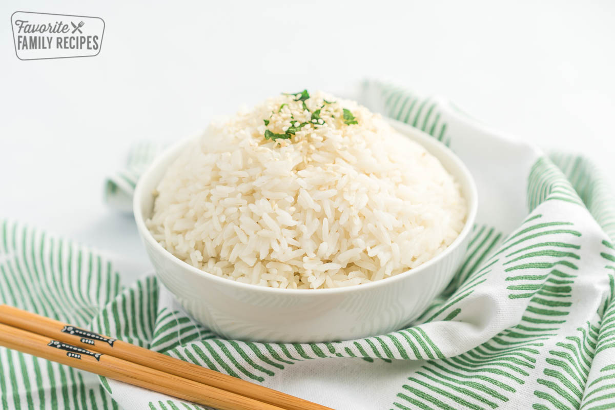 A bowl full of rice.