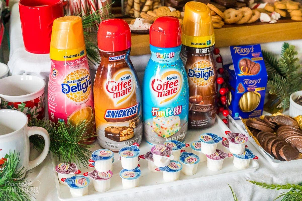 Set up an epic hot chocolate bar that your family and holiday guests will rave about using these easy recipes, ideas, and tips. CoffeeMate creamer flavors for hot chocolate.