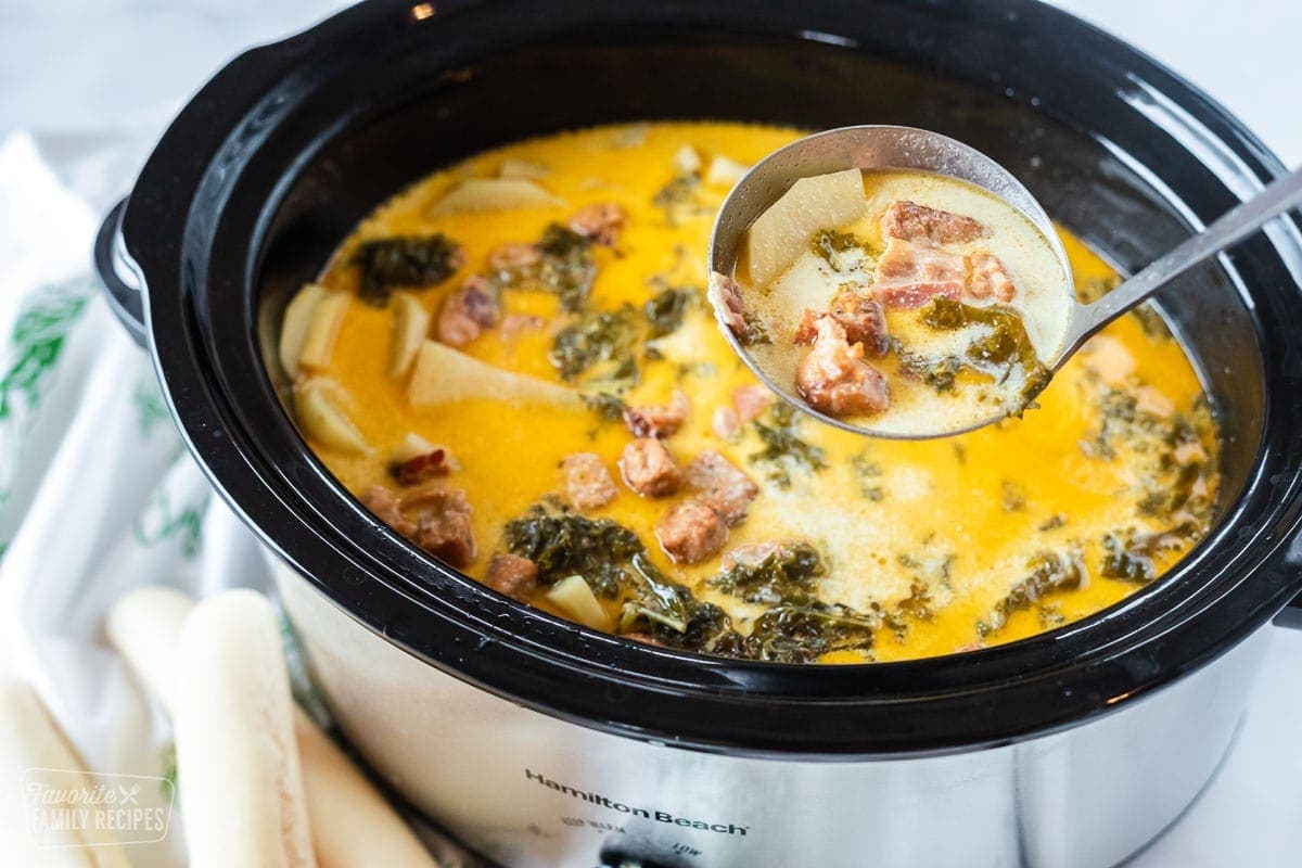 Zuppa toscana in a Crock Pot / Slow Cooker