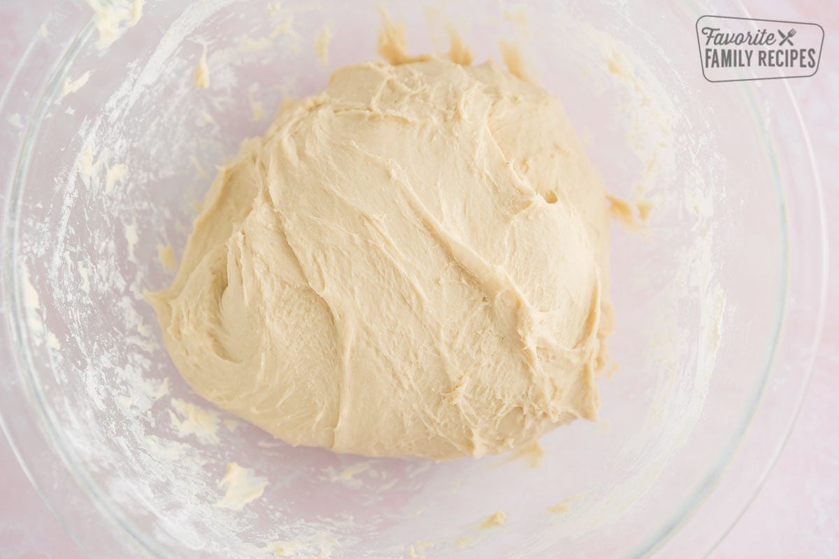 Breadstick dough in a bowl