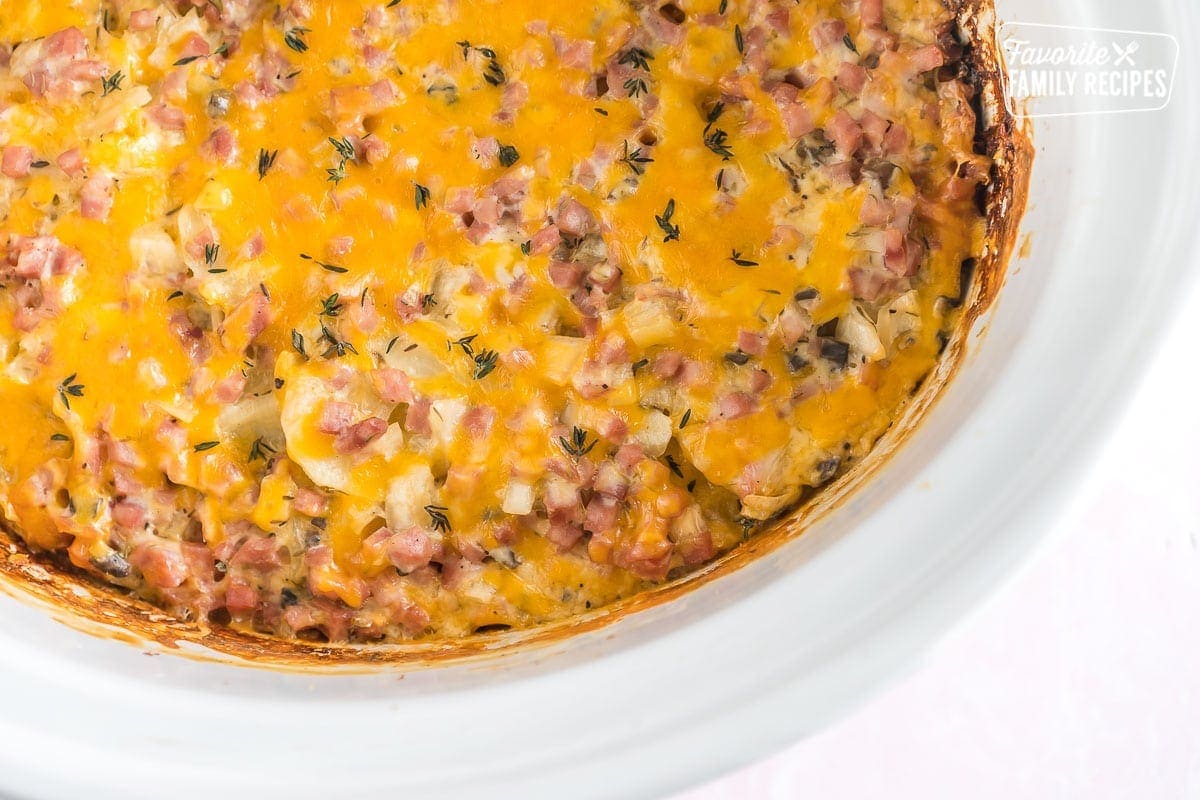 Crock Pot Scalloped Potatoes with Ham