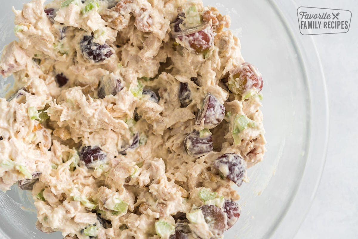 Chicken Salad in a bowl.