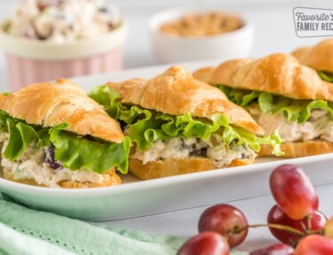 Chicken Salad Sandwiches on a plate