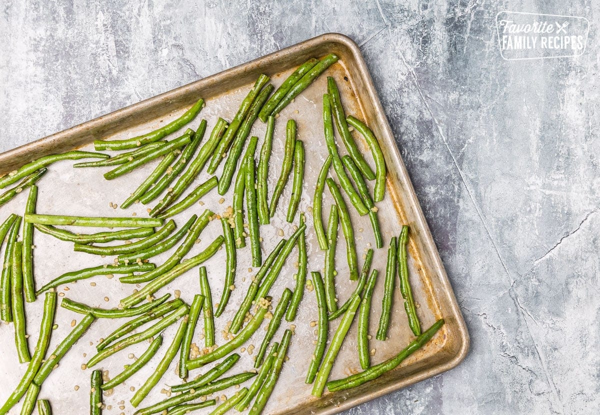 Green Beans on Pan