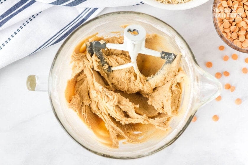 Oatmeal Butterscotch Cookie batter.