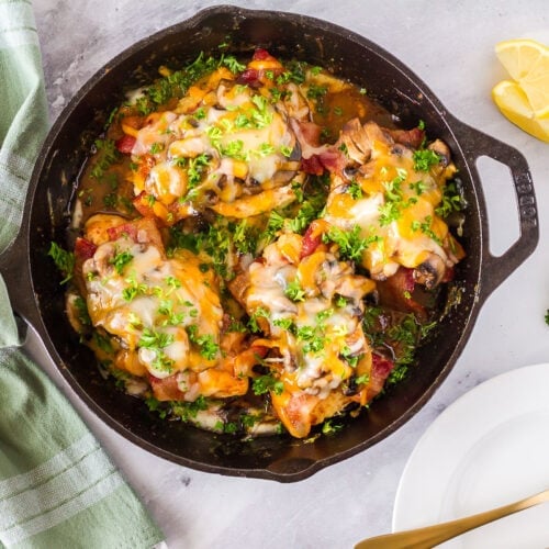 Top view of Alice Springs Chicken.