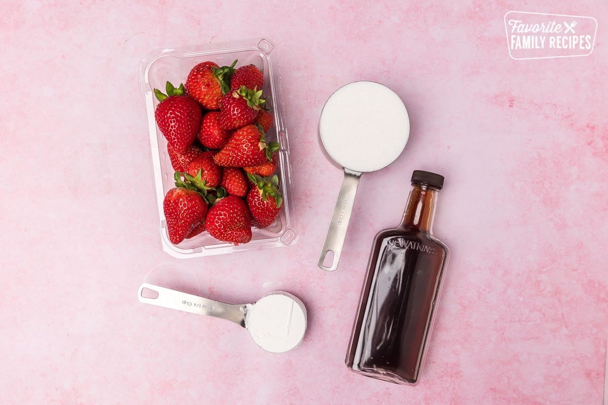 Fresh Strawberry Jam Ingredients