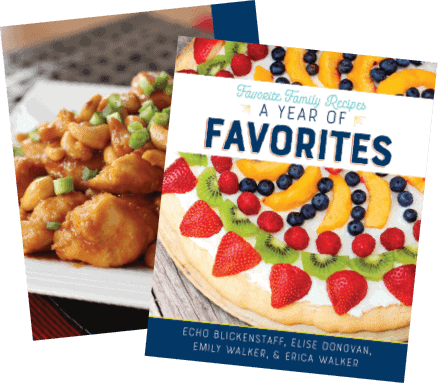 Family Favorite Recipes A Year of Favorites cookbook. 