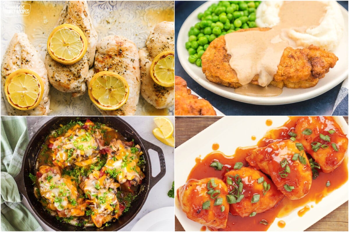 Collage of Chicken Breast Recipes