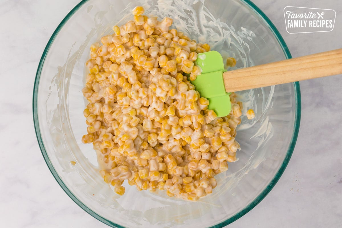Corn with sriracha mayo