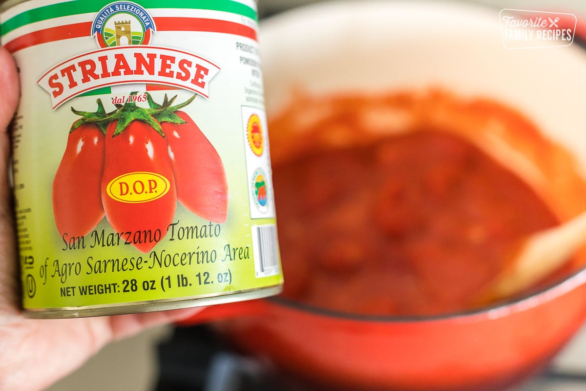 A can of tomatoes from Italy