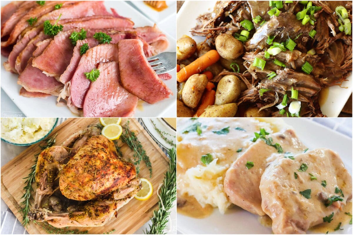 Planning a Sunday dinner can be a delightful tradition for many families and individuals. There is nothing better than gathering the family around the table for a delicious, traditional Sunday dinner! Sunday dinner ideas in a collage of photos.