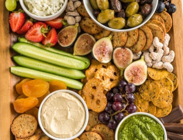 An idea for a vegan charcuterie board