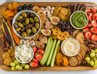 An idea for a vegan charcuterie board