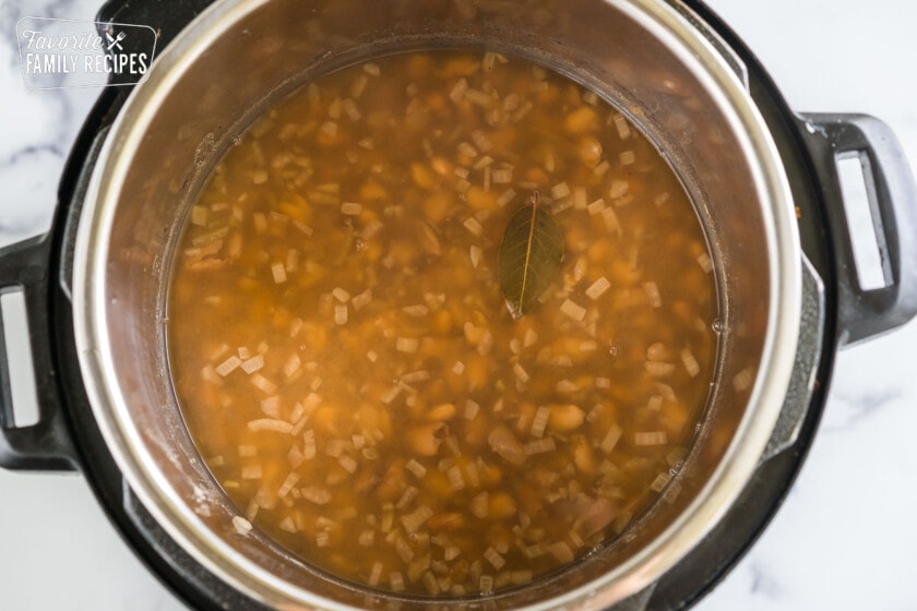 Cooked pinto beans in the instant pot