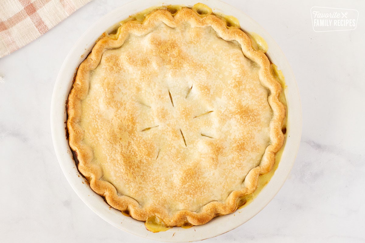 Baked Easy Turkey Pot Pie.