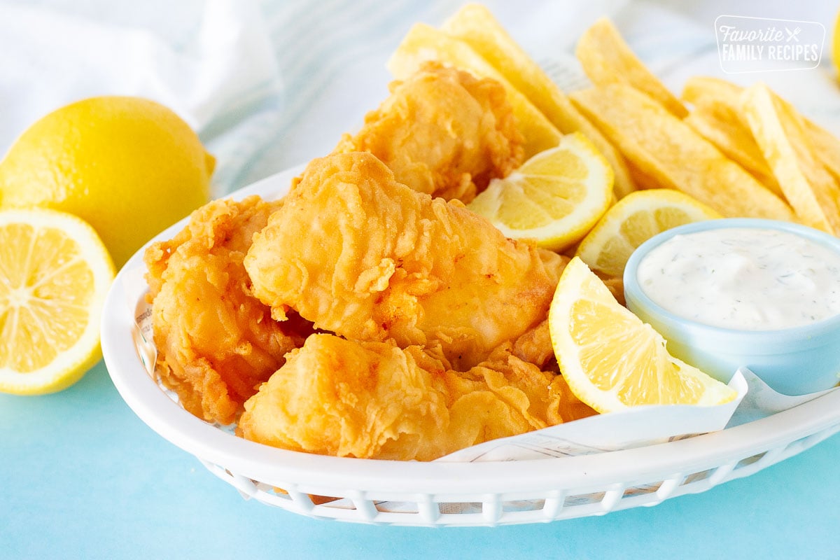 Homemade fish & chips