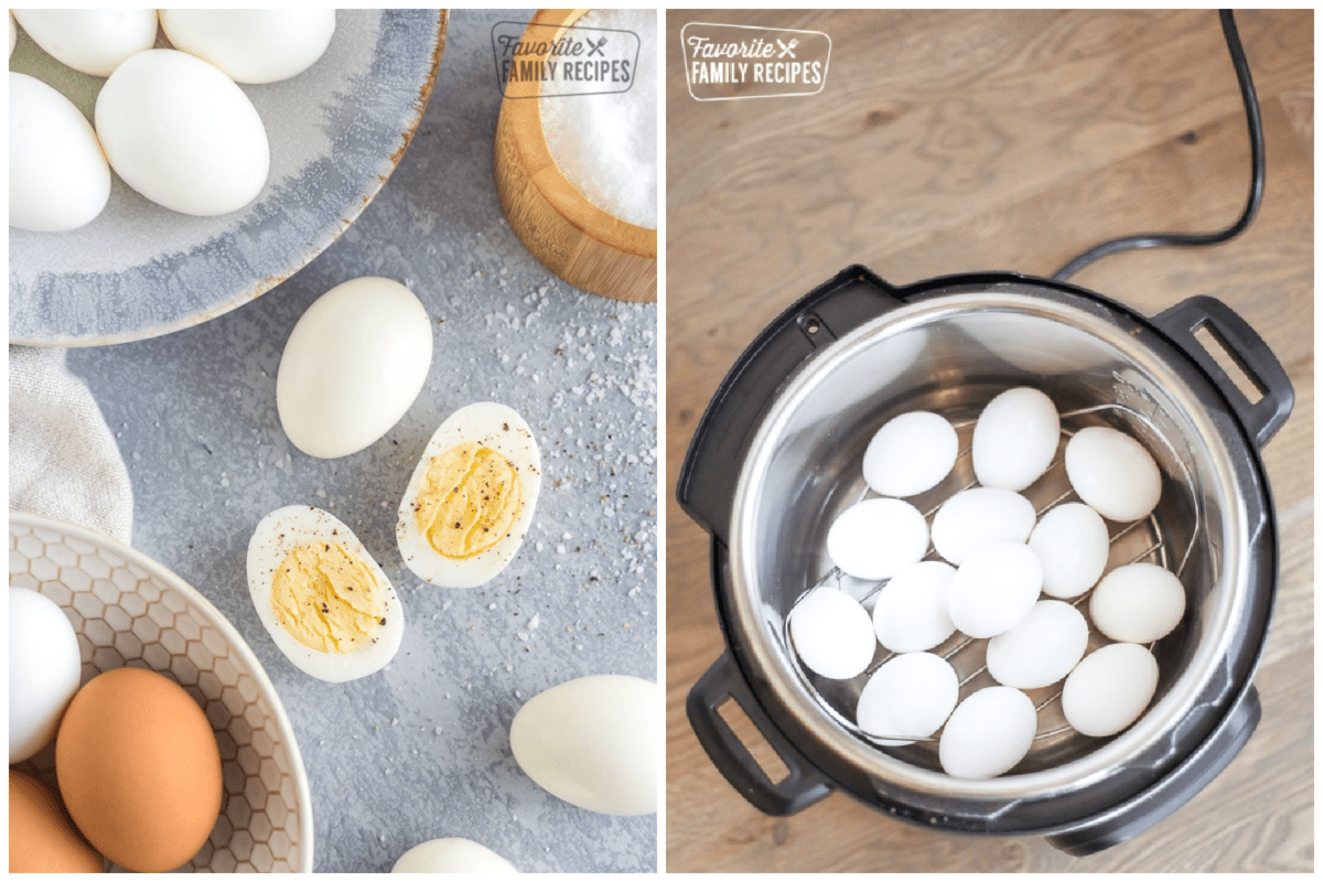 two ways of cooking hard boiled eggs