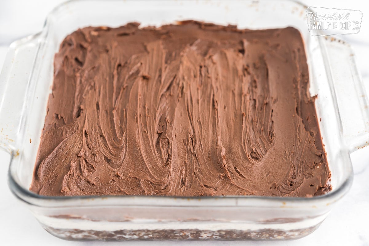 A pan of Nanaimo Bars