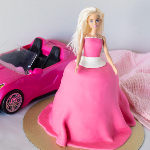 Choco Chip Barbie Doll Cake - Cake House Online