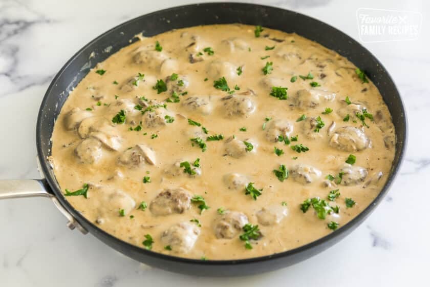 Easy Meatball Stroganoff (simple and flavorful dinner recipe)
