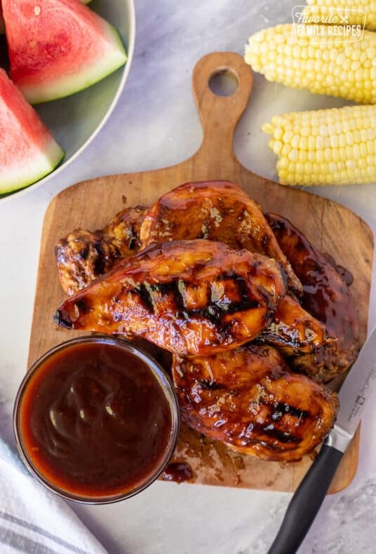 Top view of Honey BBQ Chicken.