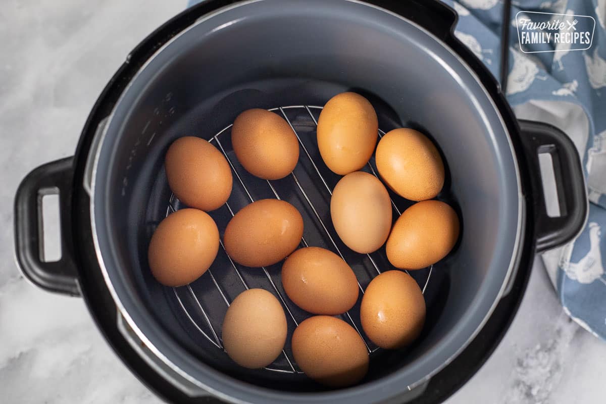 Instant Pot Hard Boiled Eggs Recipe - Oh Sweet Basil