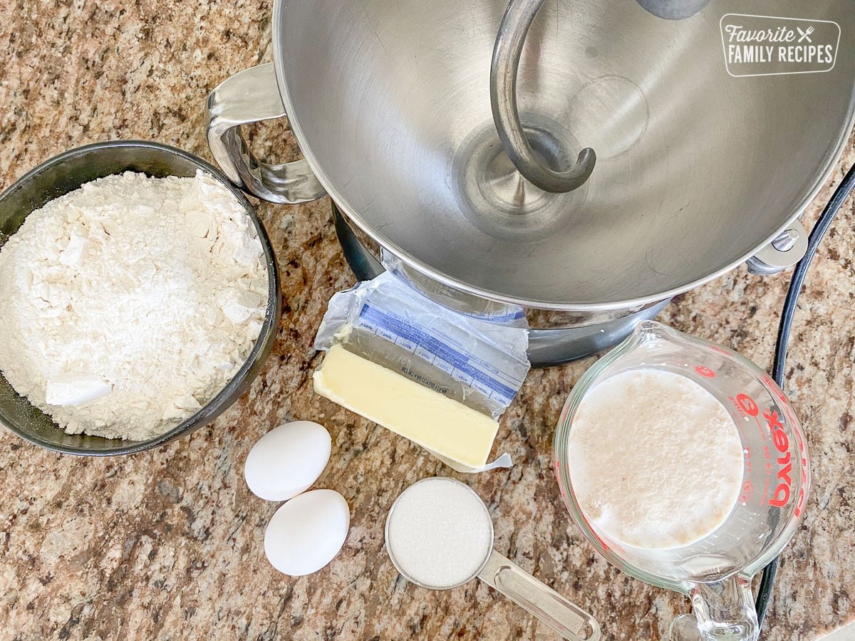 Ingredients to make Malasadas