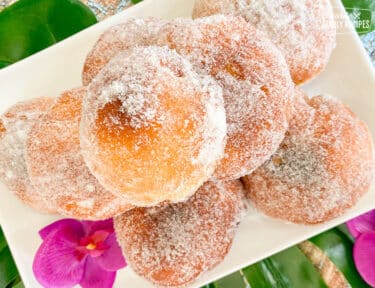 Malasadas on a plate