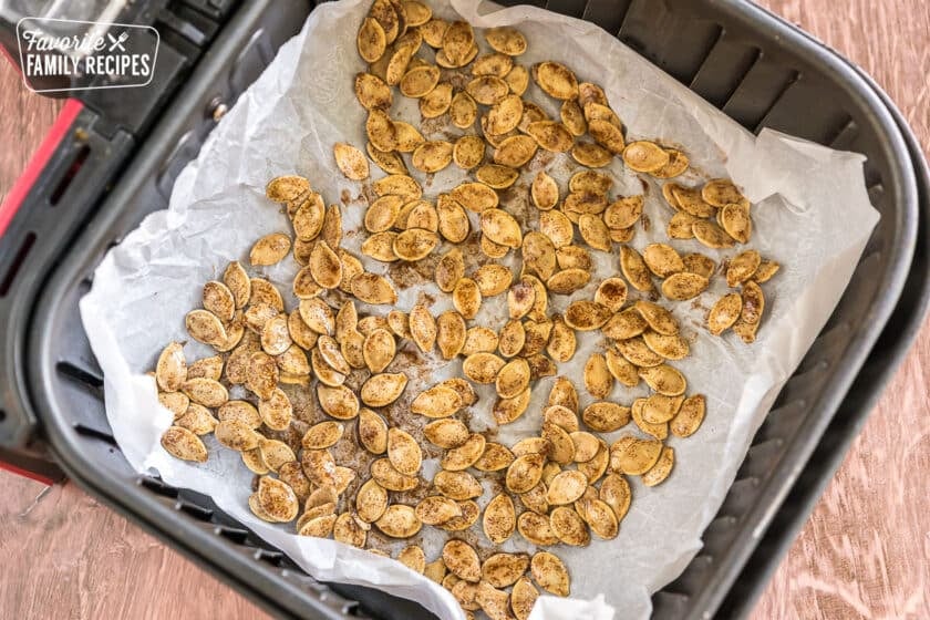 pumpkin seeds in the air fryer