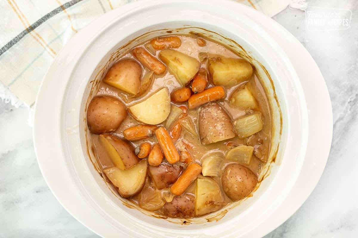 Cooked Crock Pot Pork Roast.