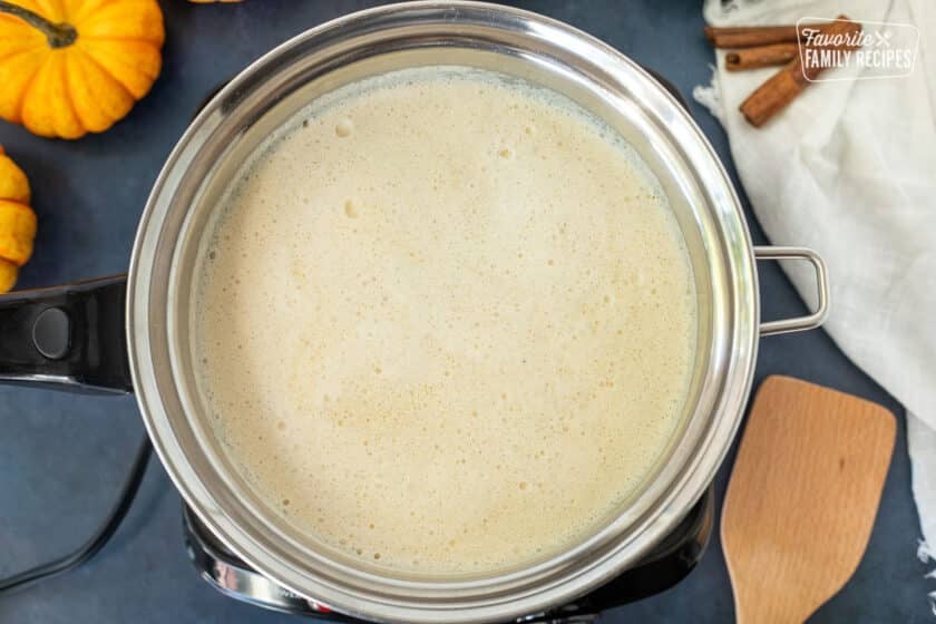 Pot warming Pumpkin Spice Steamer.