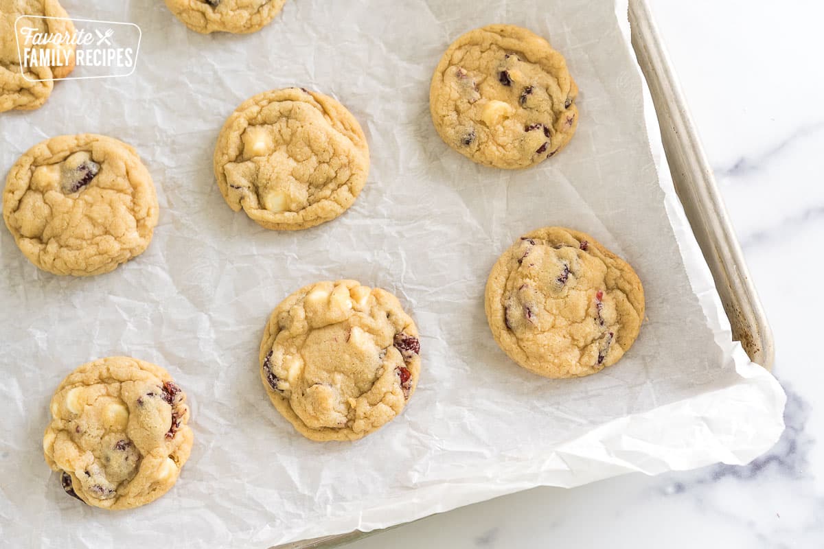 cookies on a baking sheet