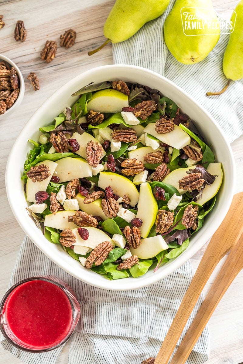 Harvest Pear Salad in a large bowl