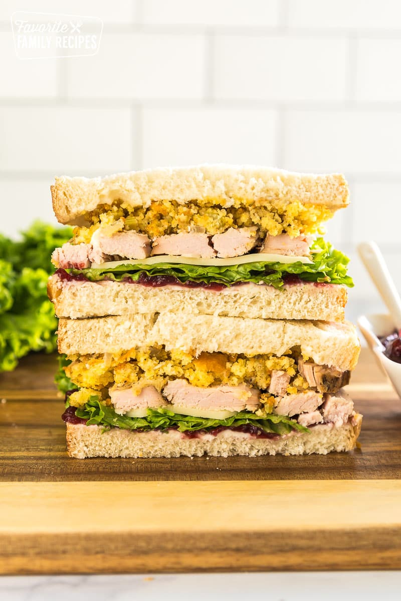 Thanksgiving Leftovers Pilgrim Sandwich