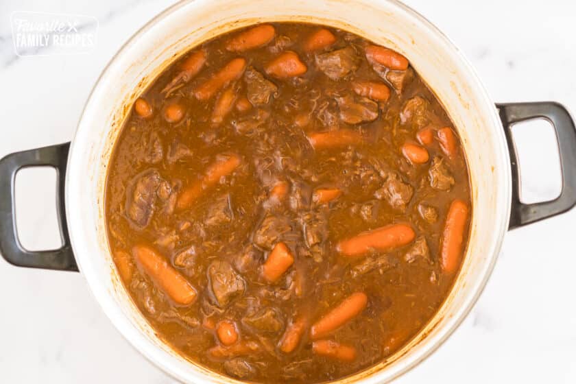 Beef Goulash in a pot