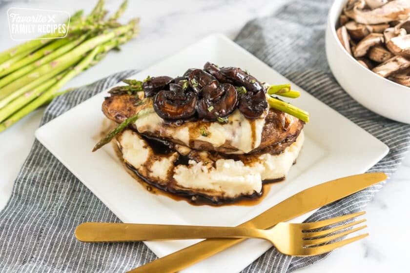 Chicken Madeira on a plate