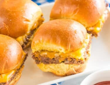 White Castle Sliders on a serving platter