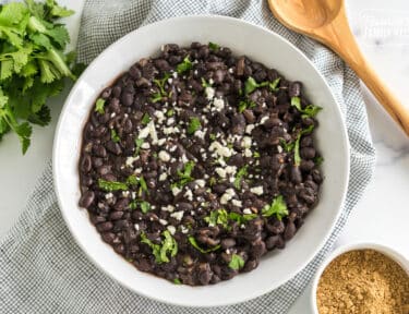 Mexican-Style Black Beans in a bowl
