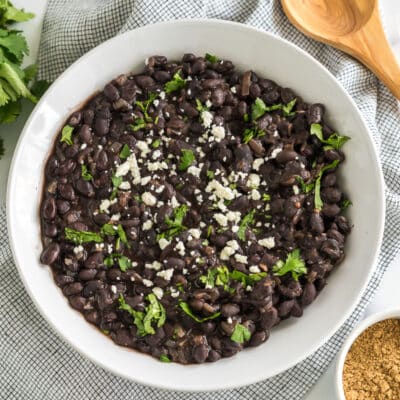 Mexican-Style Black Beans in a bowl