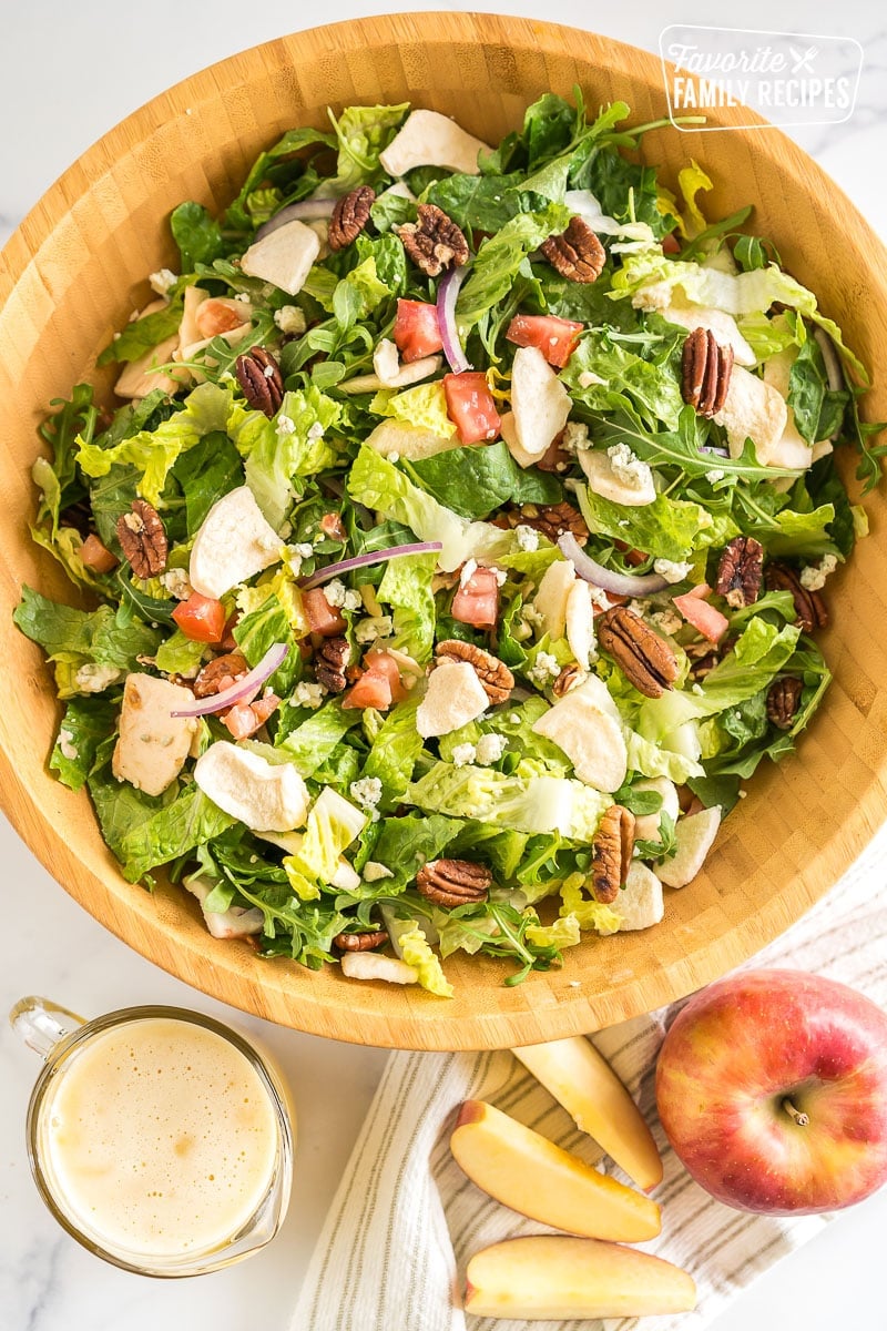 Panera Bread Fuji Apple Salad in a large bowl