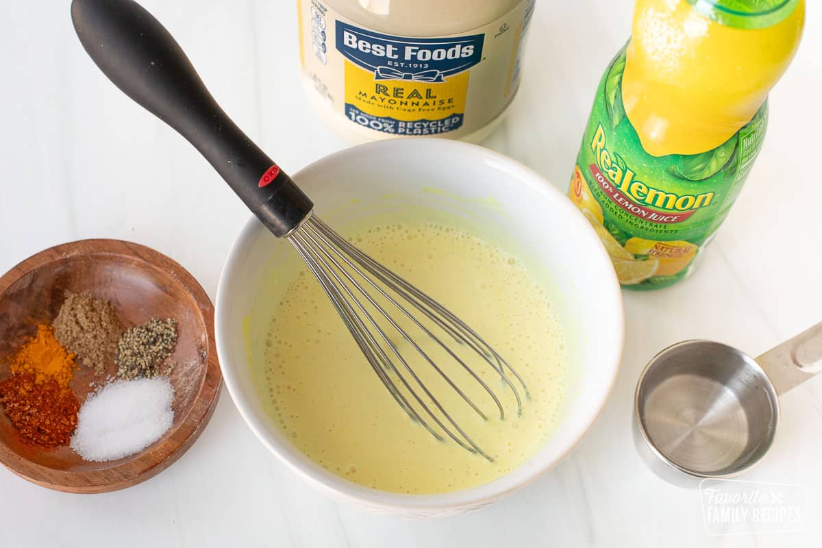 Ingredients to make herb sauce for Satu'li bowls