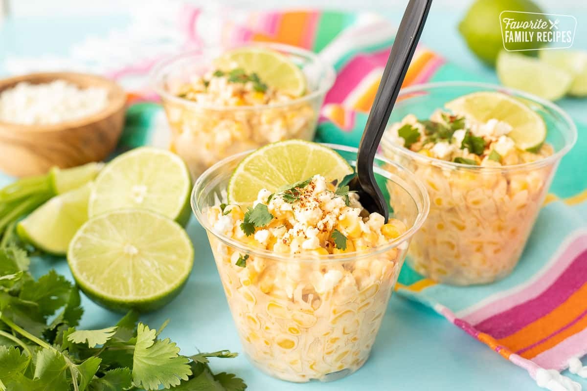 Elote in a Cup (Mexican Street Corn Cups) - Fav Family Recipes