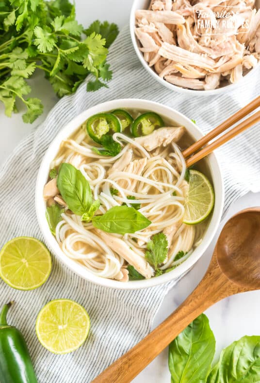 A bowl of Chicken Pho