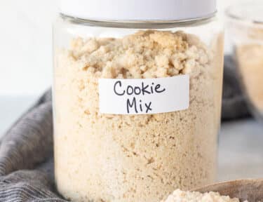 Canister of Cookie Dough Mix.