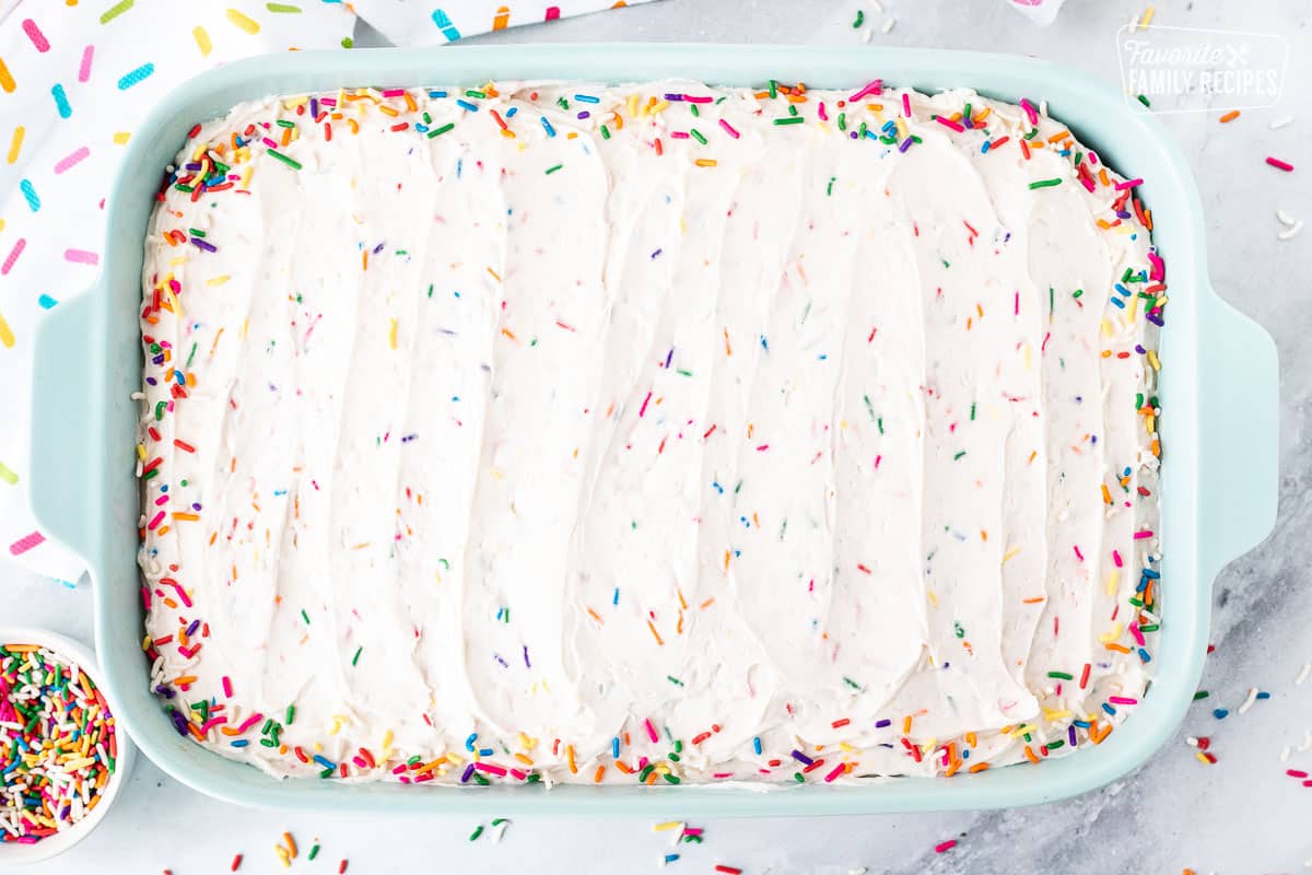 Frosted Funfetti Cake